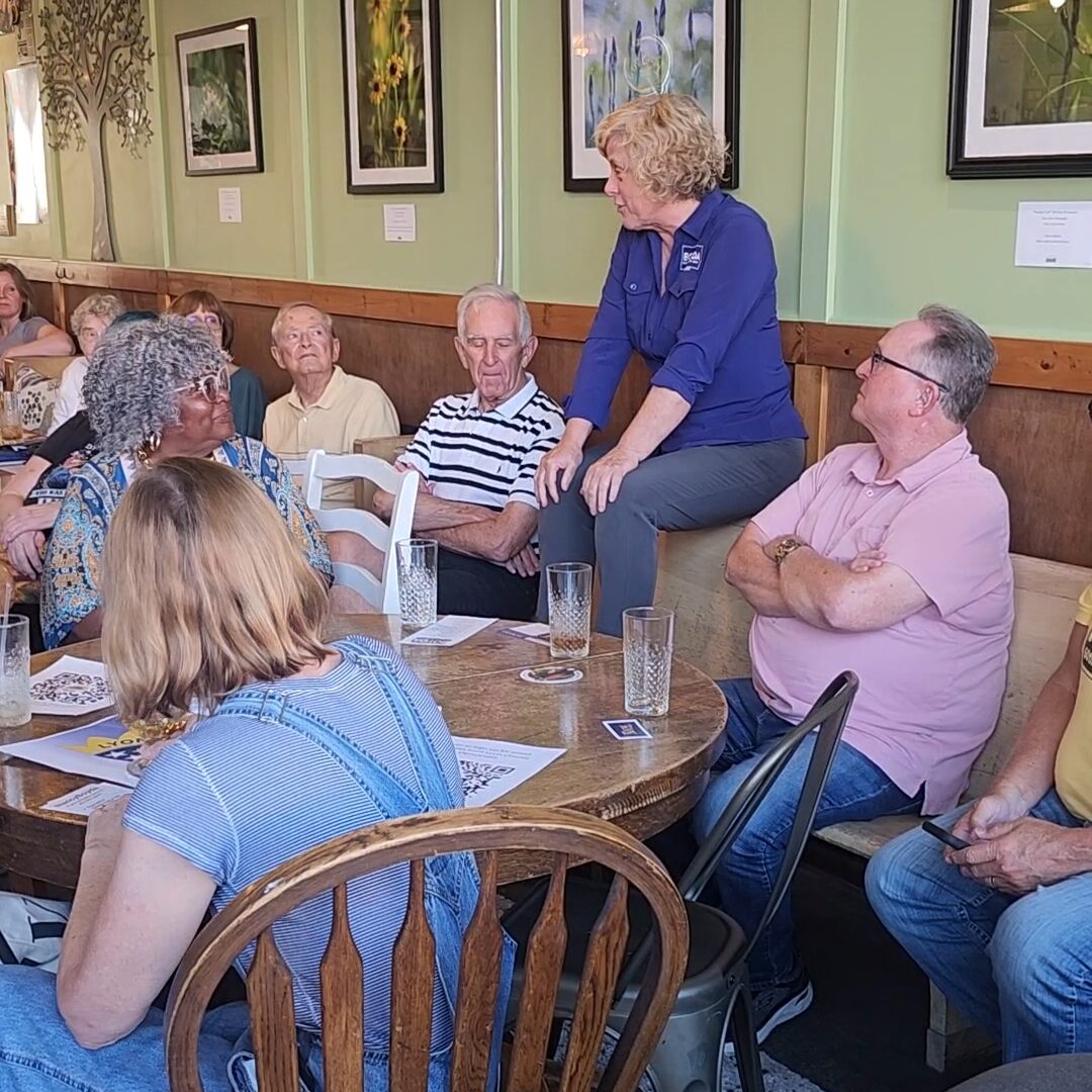 Nancy Boyda with a group of Kansans 