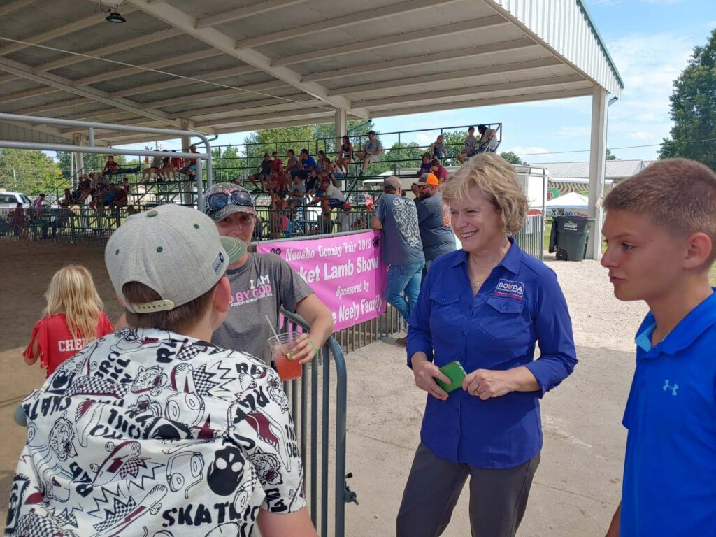 Nancy Boyda with Kansans